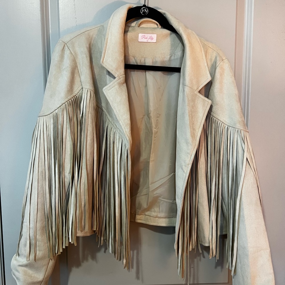Pink Lily Western Fringe Jacket